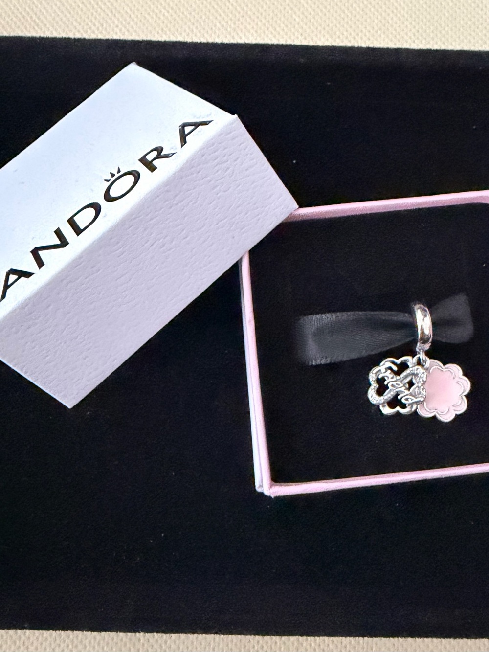 Four-leaf Clover Friendship Double Dangle Charm